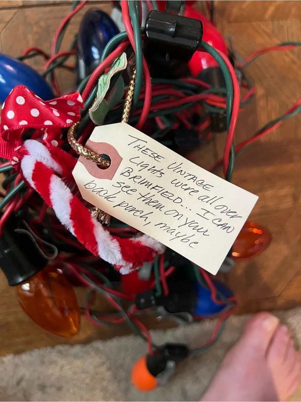Vintage Multicolor Christmas String Lights